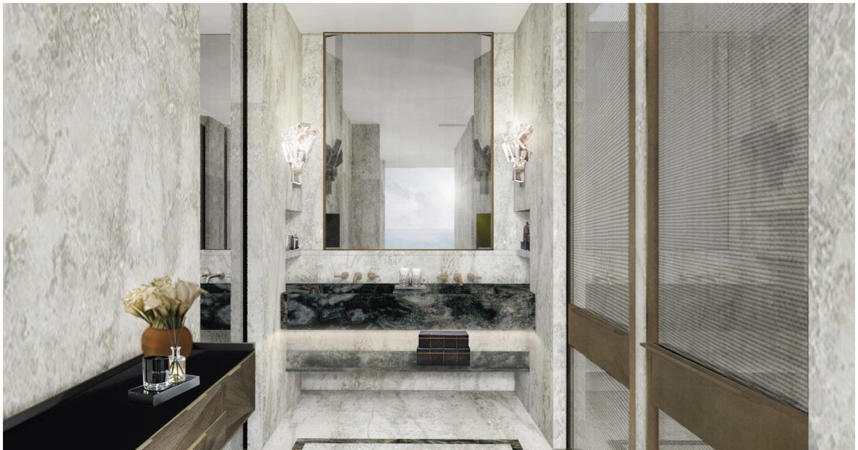 Penthouse master bathroom (artist’s impression)