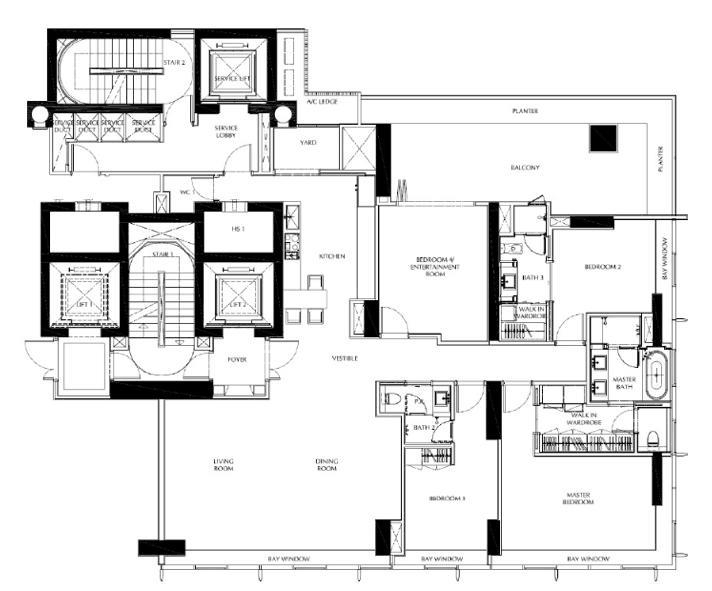 4-Bedroom · 2,831 sqft